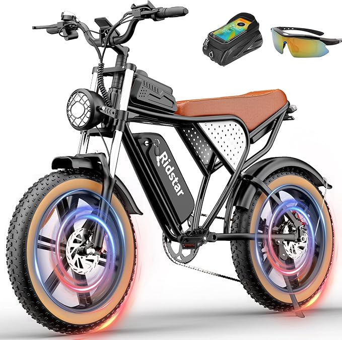 Electric Bike for Adults,‎Q20 1500W 48V20AH Fat tire Electric Bike