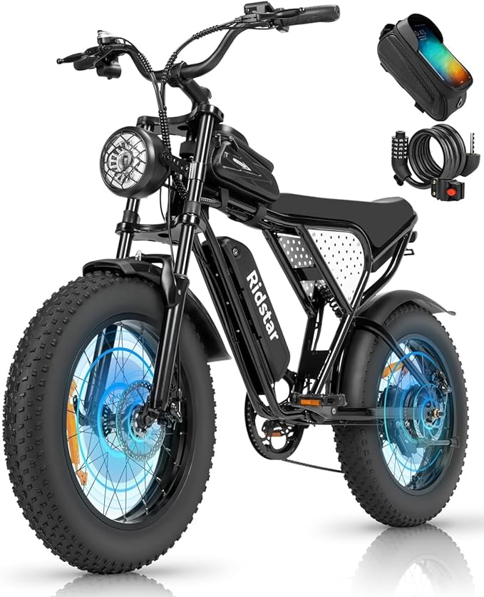 Ridstar Q20MN 1000W Fat Tire Electric Bicycle